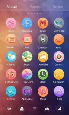 Brilliant GOLauncher EX Theme android App screenshot 1