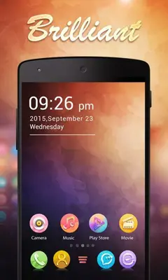 Brilliant GOLauncher EX Theme android App screenshot 3